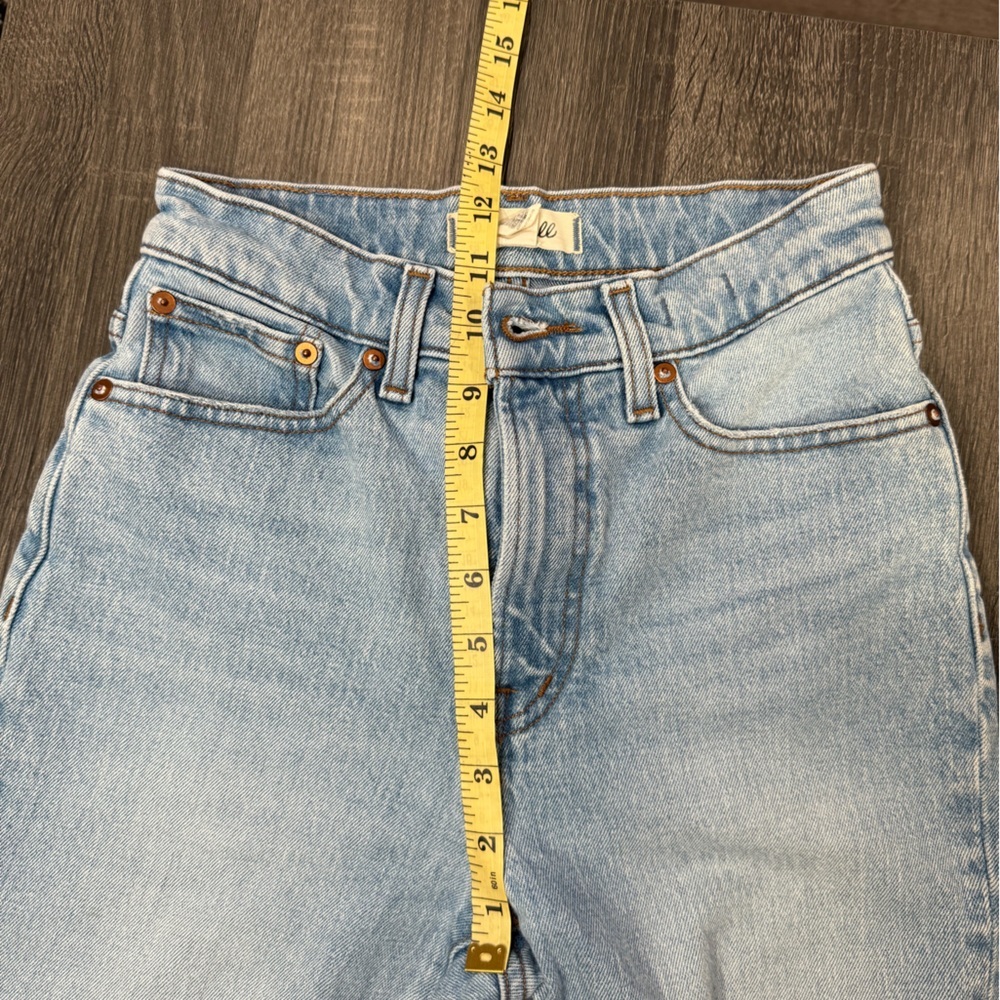 Madewell Distressed Light Blue Boyfriend Jeans - Picture 11 of 14